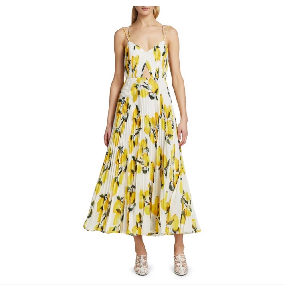 NWT: Amur Midi Lemon Dress